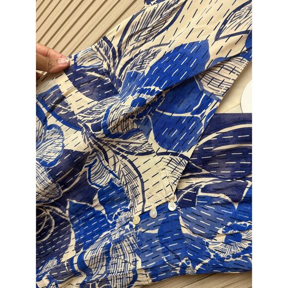 Lost + Wander Bellflower Midi Dress in Blue Floral Medium - Picture 6 of 12